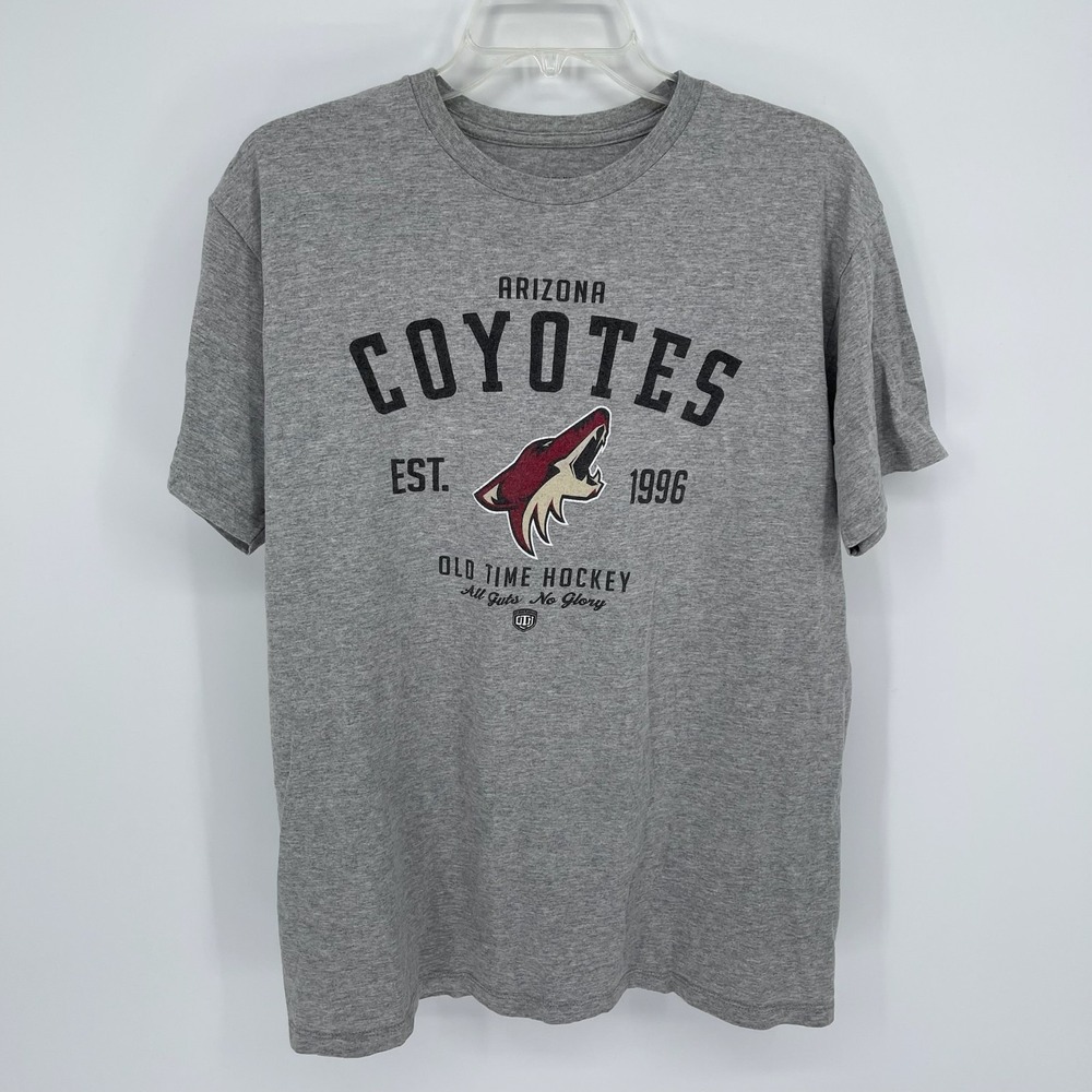 Old Time Hockey Men's Gray‎ Arizona Coyotes NHL Graphic Tee T-Shirt Size L